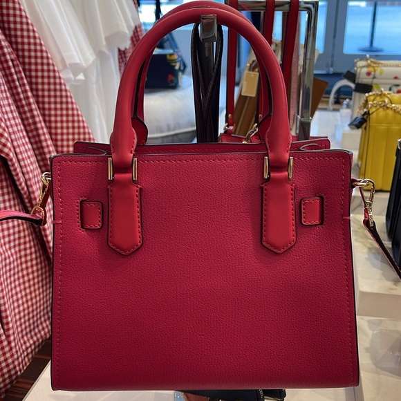 Michael Kors Hamilton Small Satchel Shoulder Crossbody Bag 
Electric Pink 
NWT - Picture 3 of 16